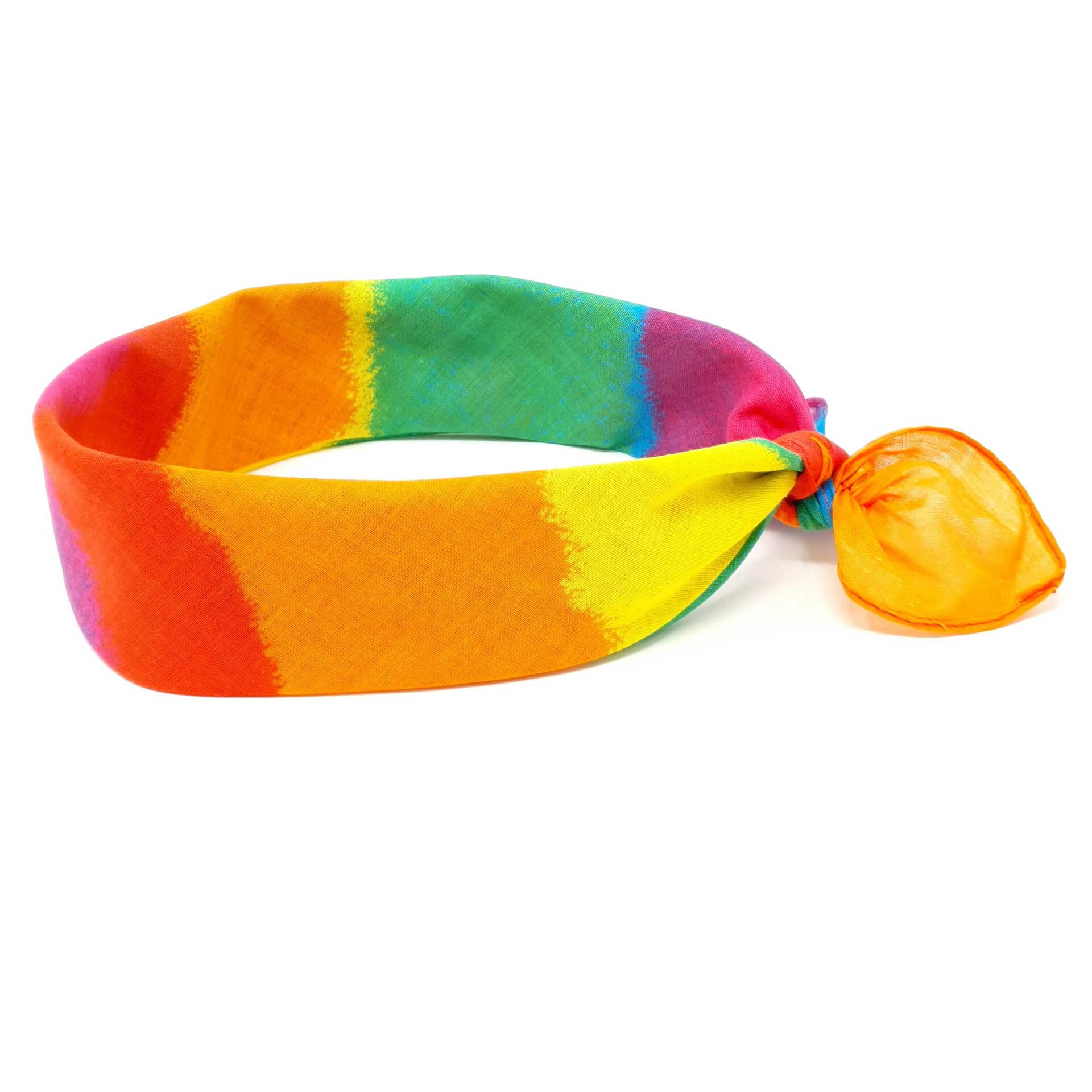 Rainbow Bandana Bandana 100 Cotton Headband Accessories Etsy