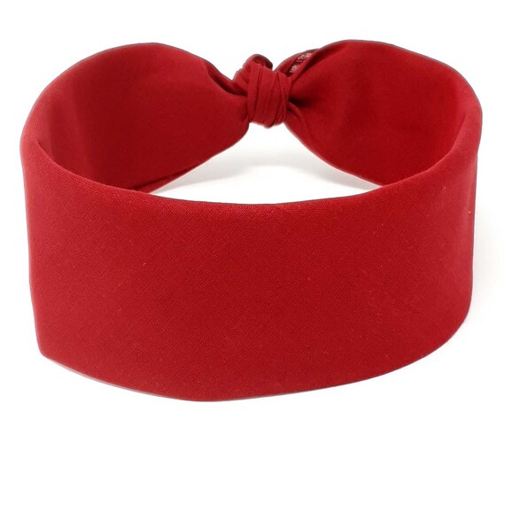 Headband Head Wear Tie Neck Scarf Wrist Wrap Band 100% Cotton Plain Bandana 