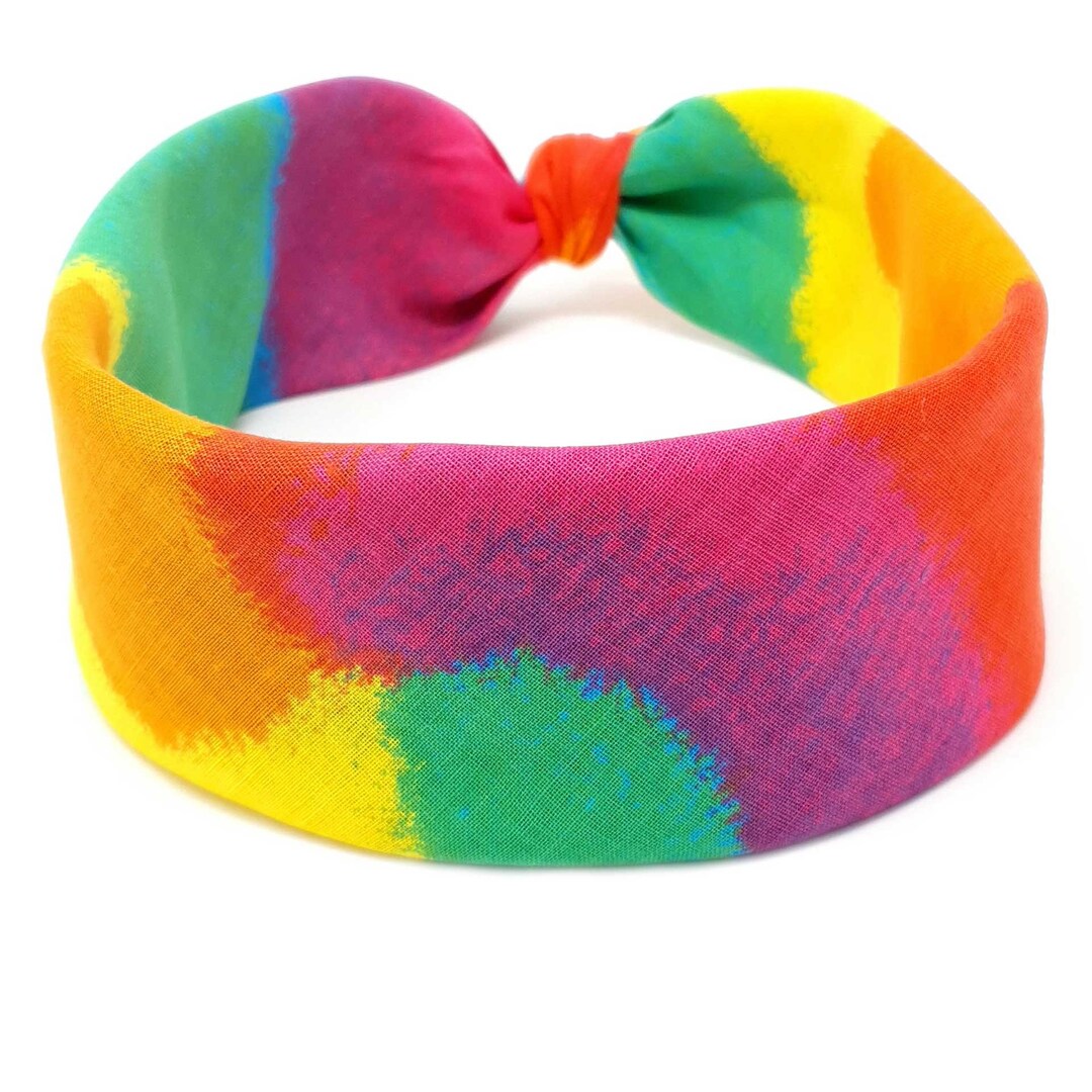 Rainbow Bandana Bandana 100 Cotton Headband Accessories Hair Bandana Headwear Headband