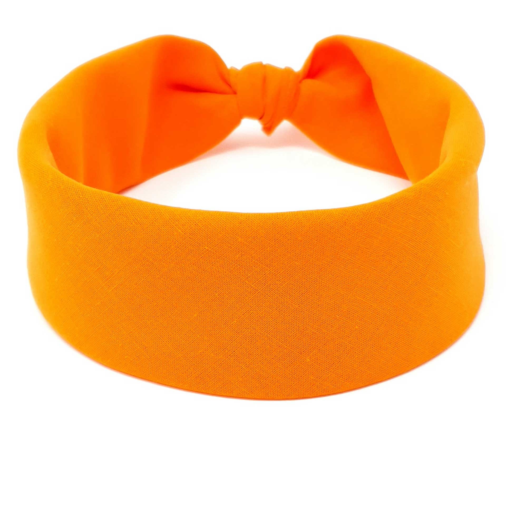 Orange Plain Bandana 100% Headband Accessories - Etsy