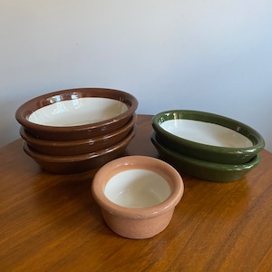 Set of 6, Vintage Hall’s Superior Quality Kitchenware, Baking or Serving dishes