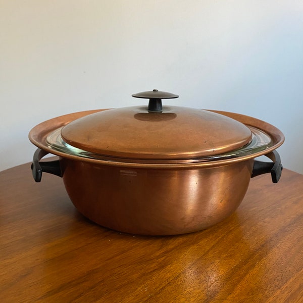 Vintage Pyrex Copper Guild Baking or Serving ware