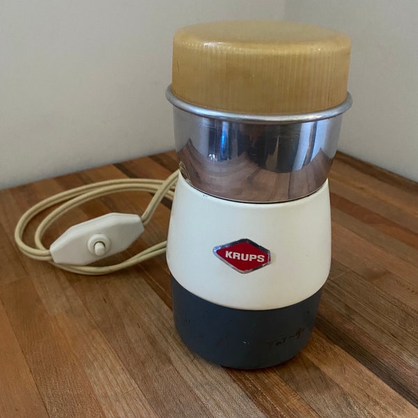 Vintage Krups Electric Coffee Grinder, Made in Germany