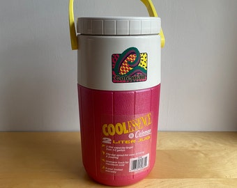 Vintage 1993 Coleman Essence 2 Liter Jug, Pink Retro Cooler