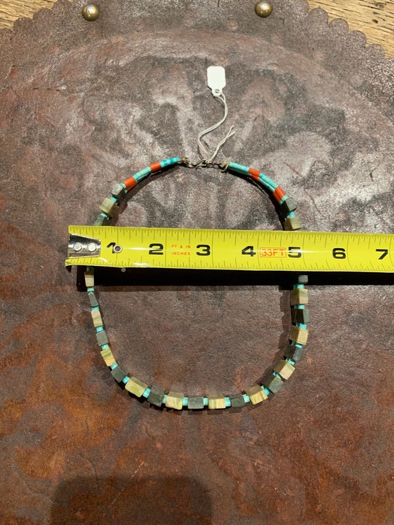 Vintage Navajo Southwestern Choker Necklace - image 8