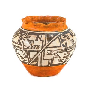 Acoma Signed Pueblo Southwestern Olla Jar