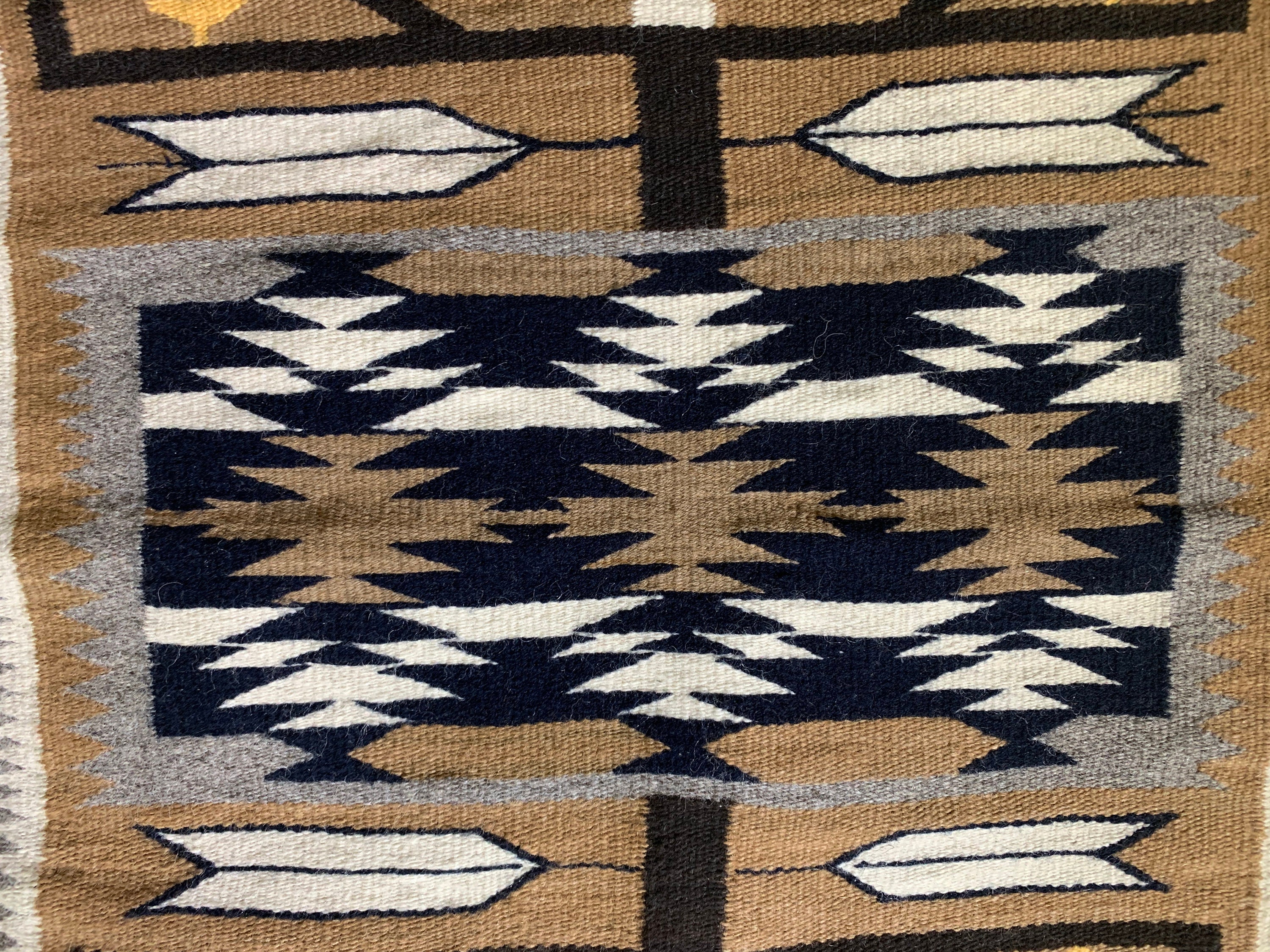 Vintage Navajo Pictorial Rug 24x38 | Etsy