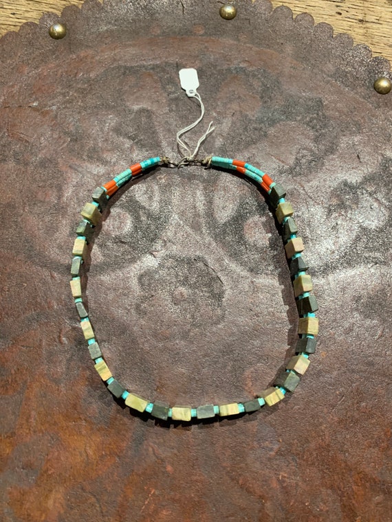 Vintage Navajo Southwestern Choker Necklace - image 7