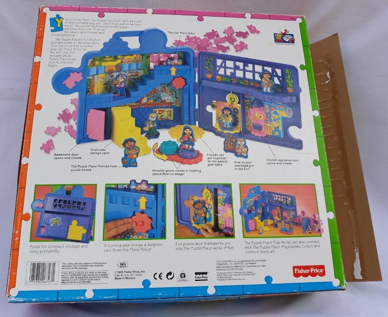 Vintage 1995 the Puzzle Place play World Set  Etsy