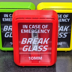 10mm Socket In Case of Emergency &quot;Break Glass&quot; Display Case: Garage & Workshop