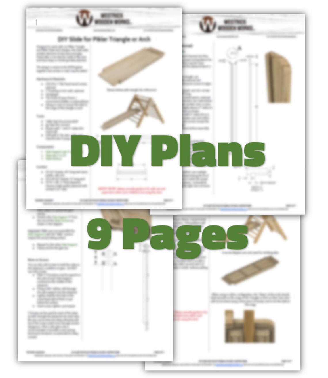 DIY Slide Plans for a Climbing Triangle or Arch Etsy