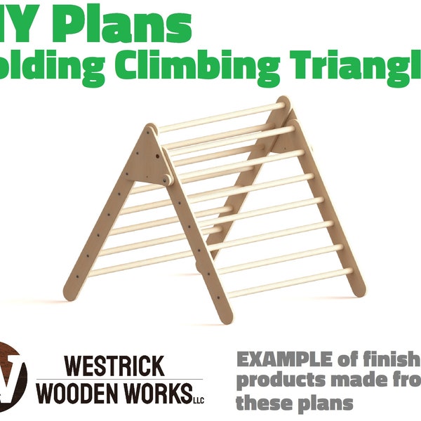 DIY Folding Climbing Triangle from Plywood - Easier Design!