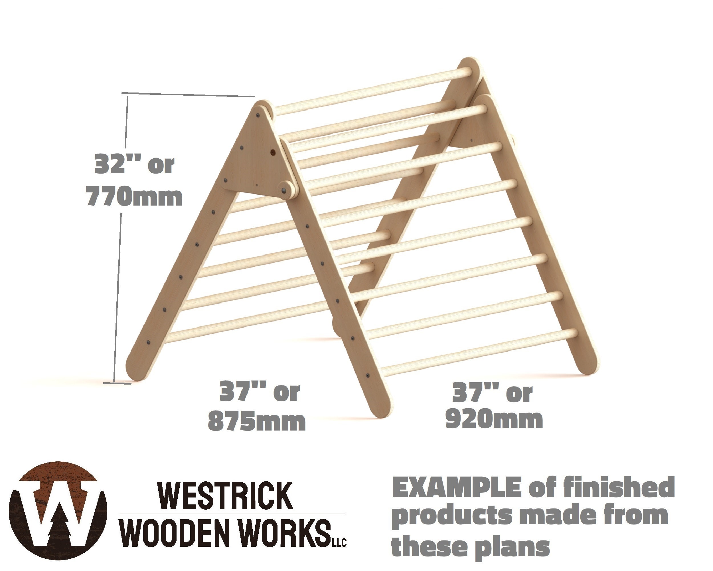 DIY Folding Climbing Triangle From Plywood Plans - Easier Design! - Etsy