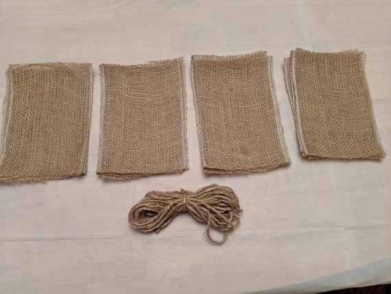 Burlap Large Hanging Flag Banner Making Kit With Twine 12 8 X Etsy