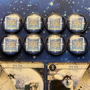 Segnalini Frost di grandi dimensioni con retro in metallo compatibili con Arkham Horror The Card Game
