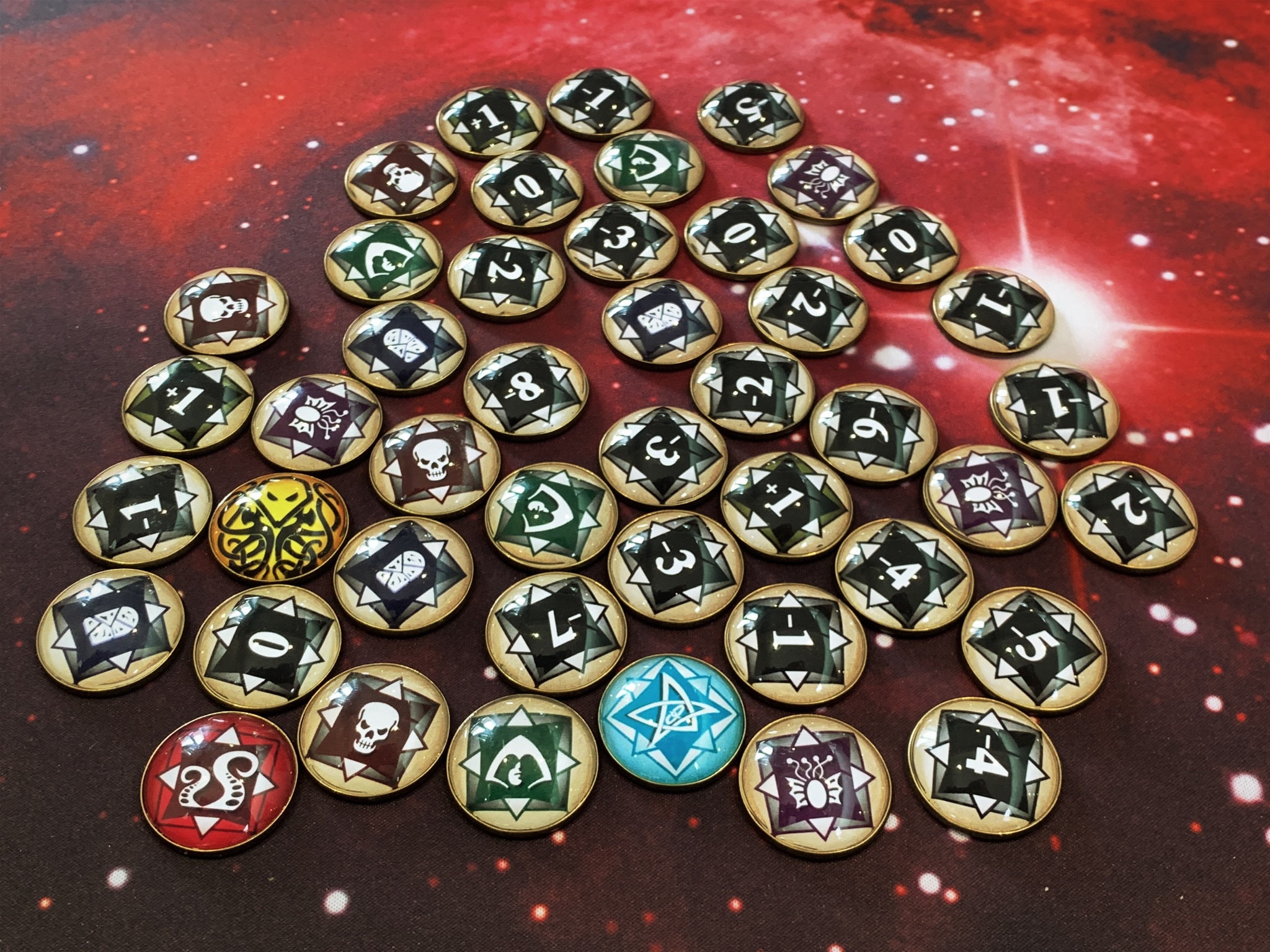 arkham horror card game tokens Arkham Horror LCG: Deluxe Revolver Ammo & Bullet Tokens – DeluxyGames