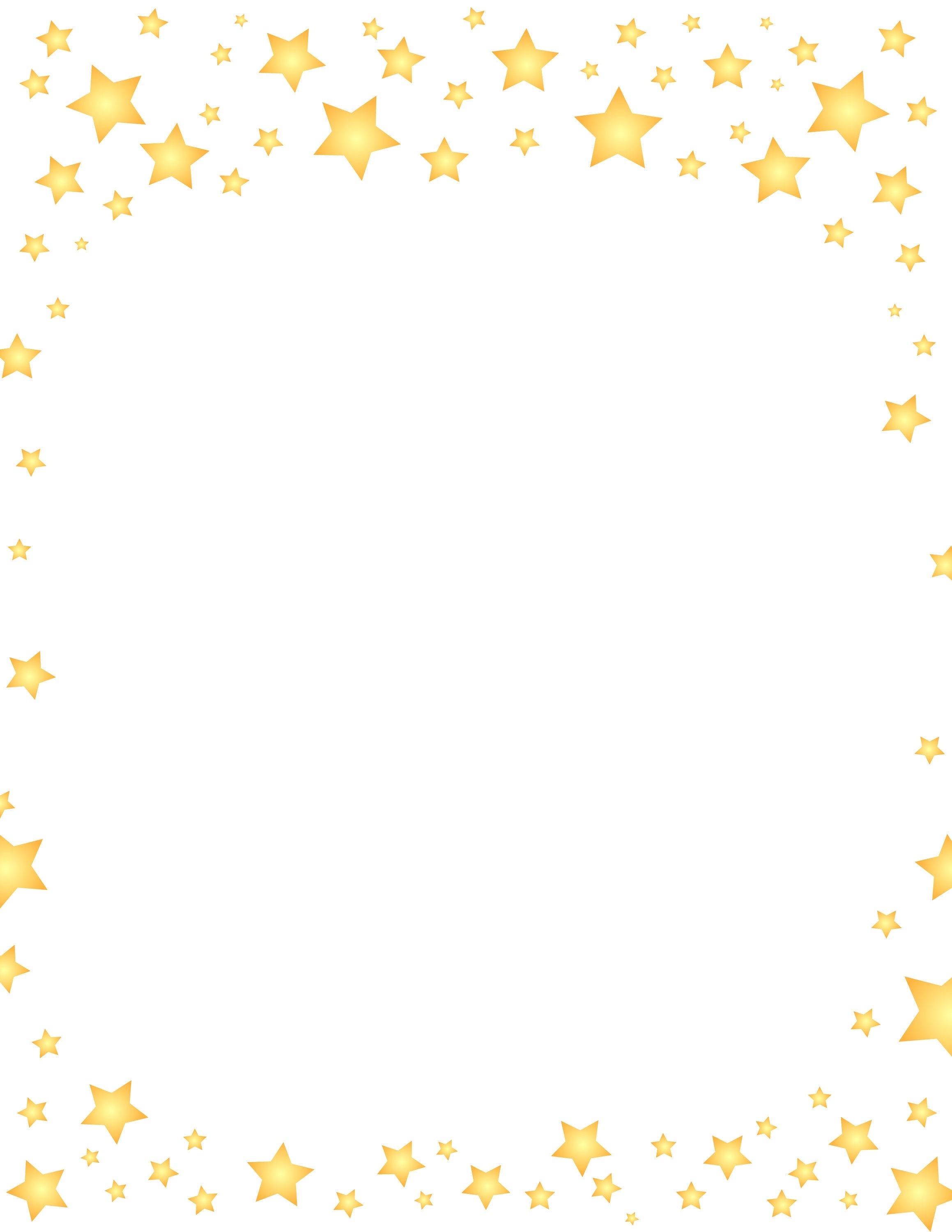 Gold Star Page Border