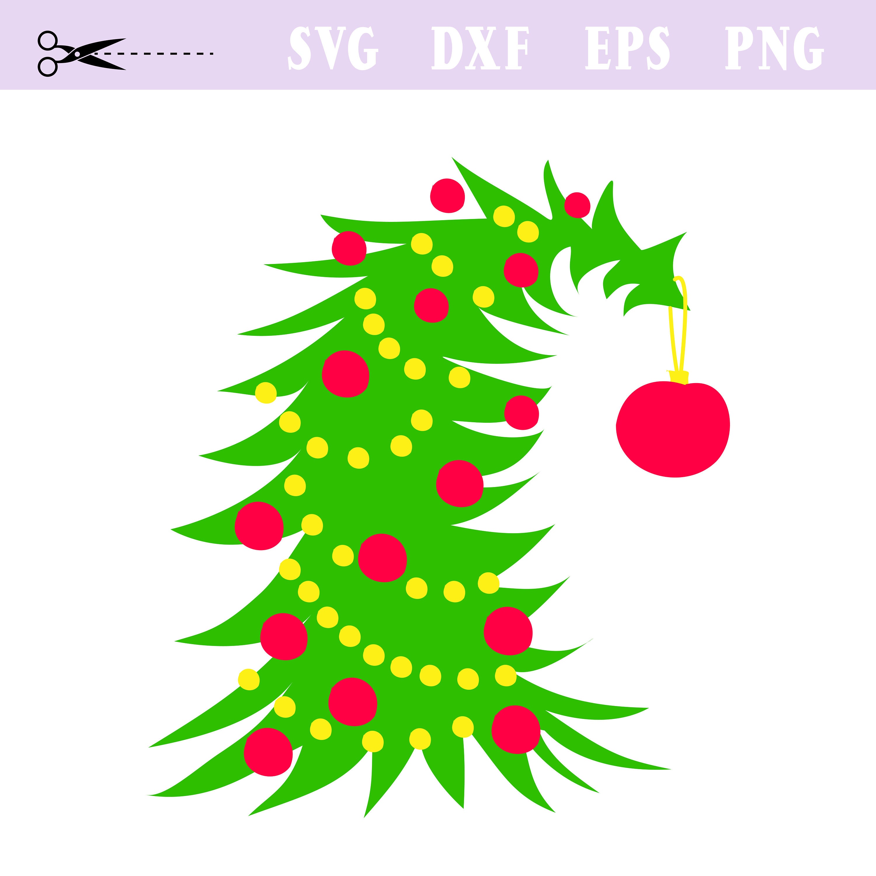 Grinch Christmas Tree Svg PRINTABLE INSTANT DOWNLOAD Unique Etsy