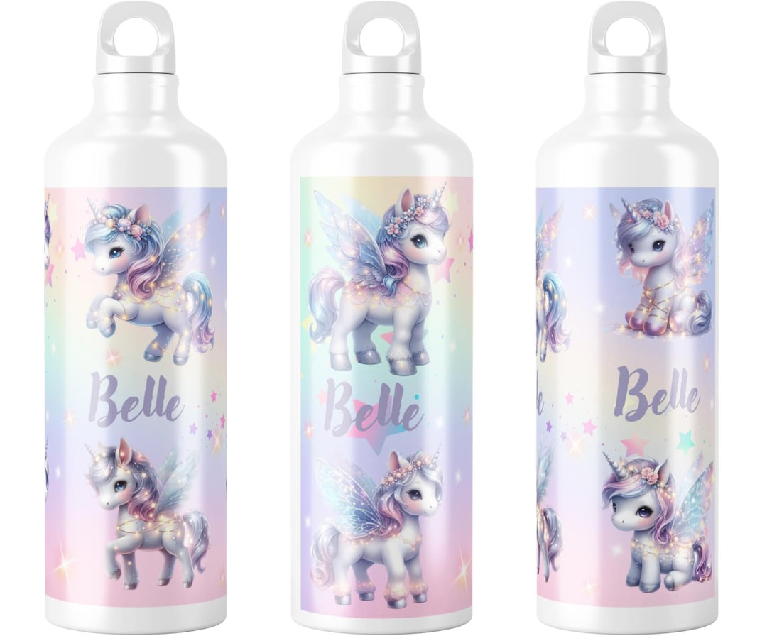 Personalized 30 Oz Fairy Unicorn Stainless Steel Water Bottle – Custom ...