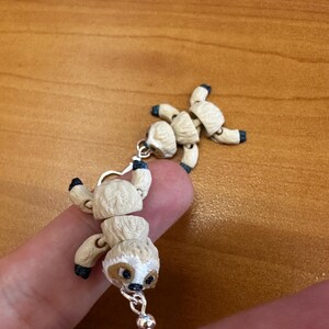 Sloth Back Earser 3D Printed Articulated Baby Sloth Earrings - Etsy