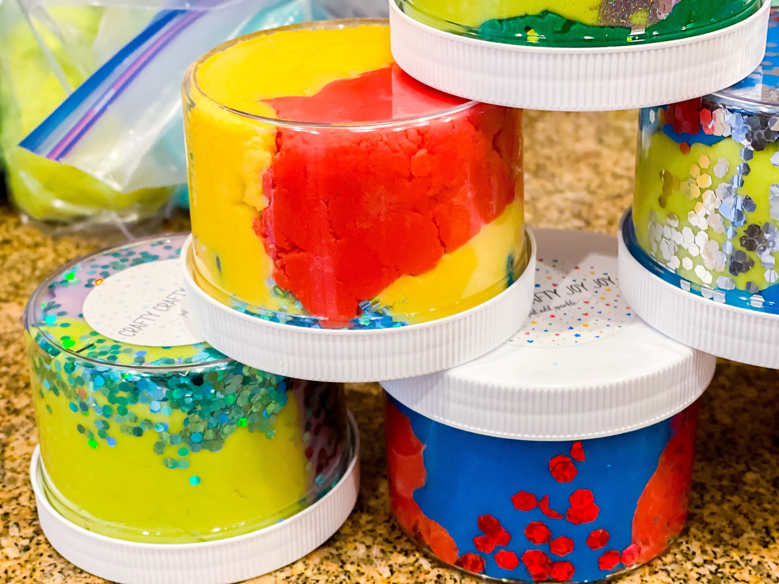 Surprise Playdough Joy Jars Etsy