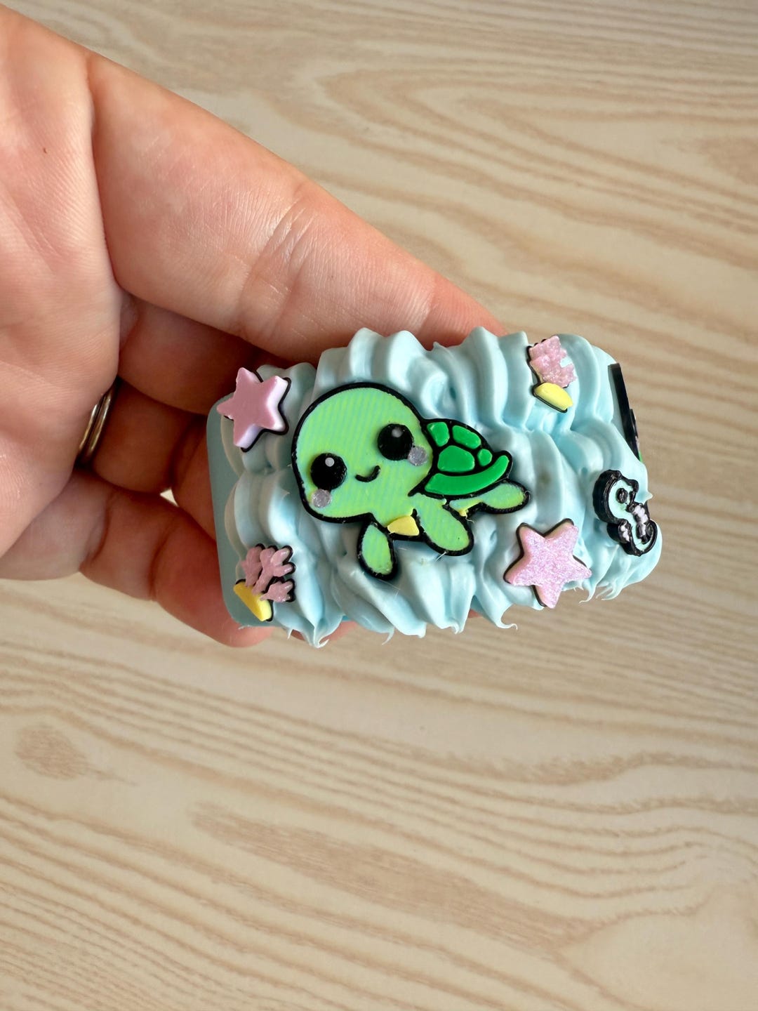 Turtle Bangle Turtle Ocean Bangle – Child Size 3D Printed Bracelet With Decoden ...
