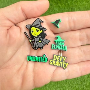 Elphaba Wicked-versieringsset – Handgemaakte 3D-geprinte ambachtelijke plakstenen • Broadway DIY 'Defy Gravity'-decoderstukken • Eén set per listing