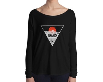 Idaho Mountains Tri - Ladies' Long Sleeve Tee