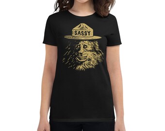 Sassy Bigfoot - T-shirt met korte mouwen voor dames