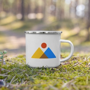 Mountains - Enamel Camp Mug