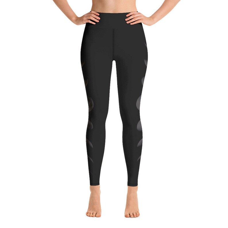 yoga leggings yoga tights yoga leggings women yoga pants moon leggings unique leggings High Waist Moon Phase Yoga Leggings