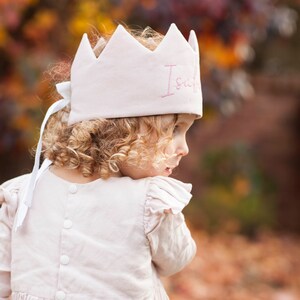 Handmade embroidered personalised fabric crown image 8