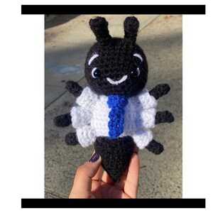 Formiga Fantasia de Crochê | Formiga de escritório | Boneca Inseto | Amigurumi