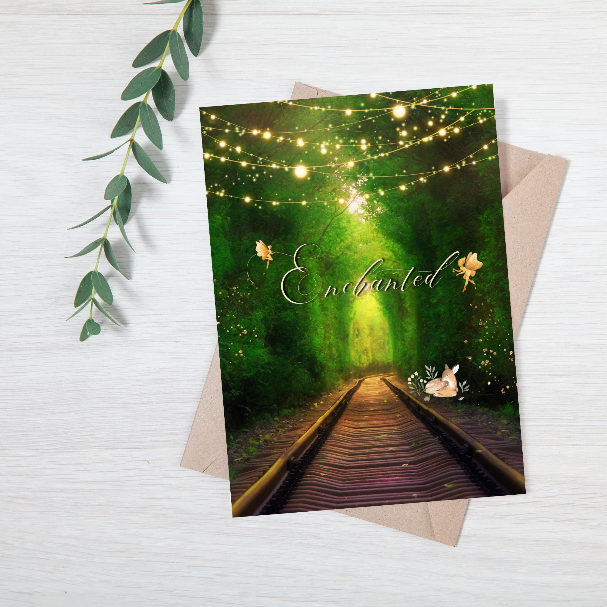 Invitaciones de cumpleaños para niñas Bosque Encantado DESCARGA