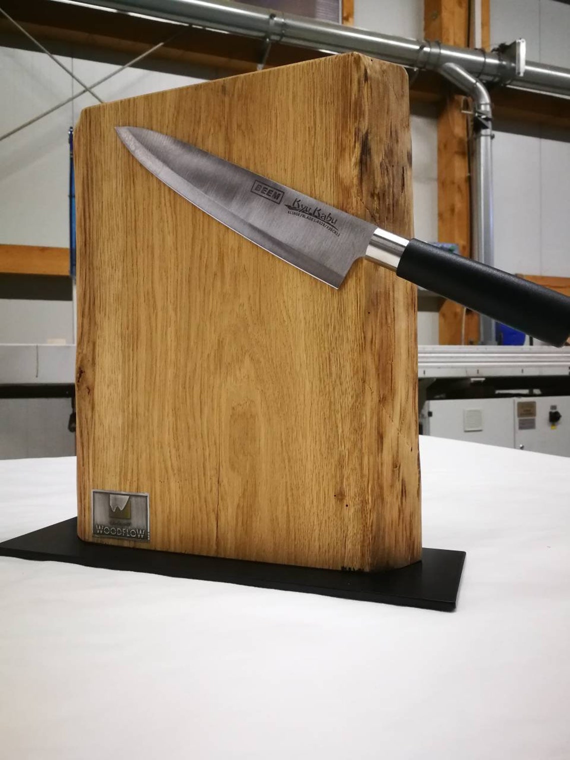 Messerblock aus Eichen Holz Etsy