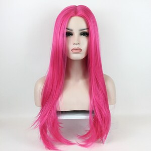 Luxurious LACE FRONT High-heat Synthetic Fiber Straight Hot - Etsy
