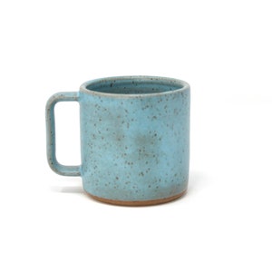 Sunrise Mug Sky Blue, Handmade, Wheel Thrown, Food Safe Glazes, Dishwasher and Microwave Safe, Ready to Ship, Recyclable Packing image 3