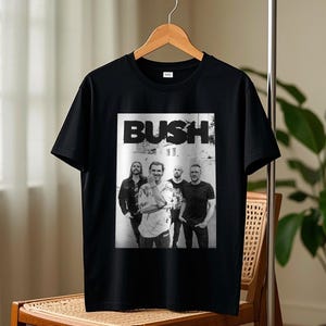 Bush Band Photo T-Shirt Casual Tour 2025 Shirts Vintage 90s Hip Hop for Music Fan Mens Tee