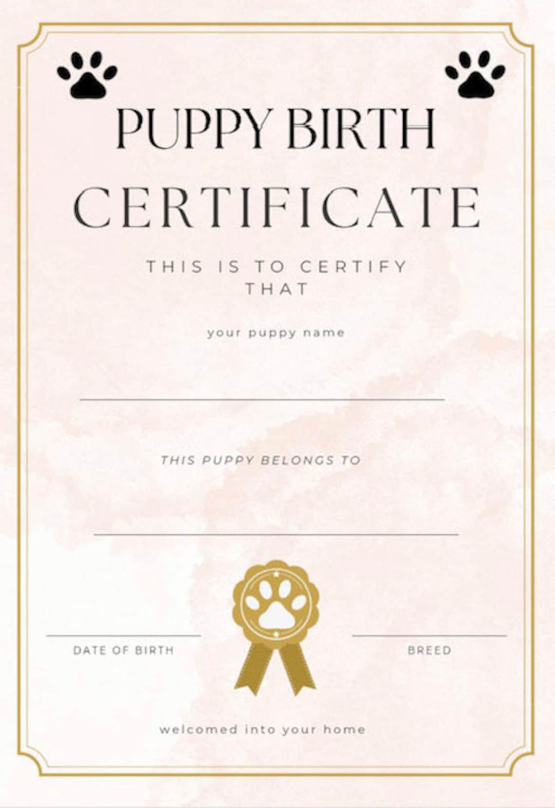 DO PUPPIES HAVE BIRTH CERTIFICATES visual data 8