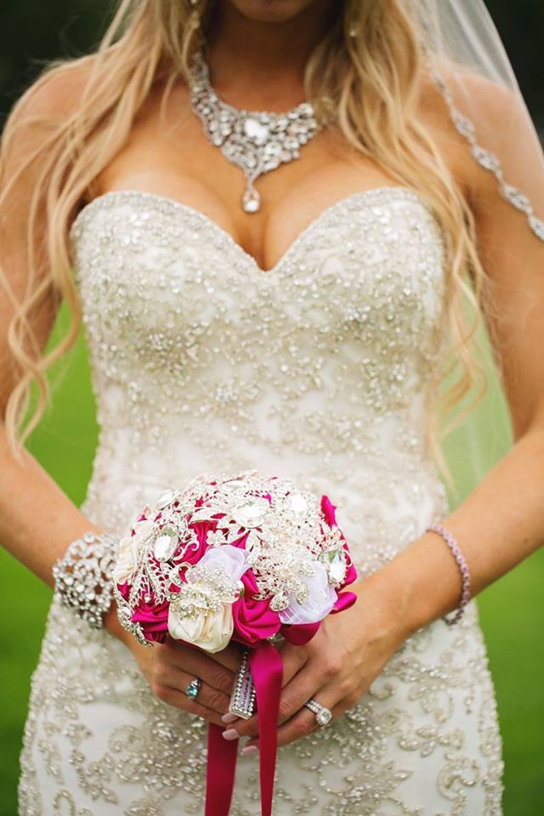 Brooch Bouquet Wedding Bouquet Bridal Bouquet Bridesmaids Bouquet Rich Bouquet Keepsake Bouquet Wedding Jewelry Bouquet Crystal Bouquet
