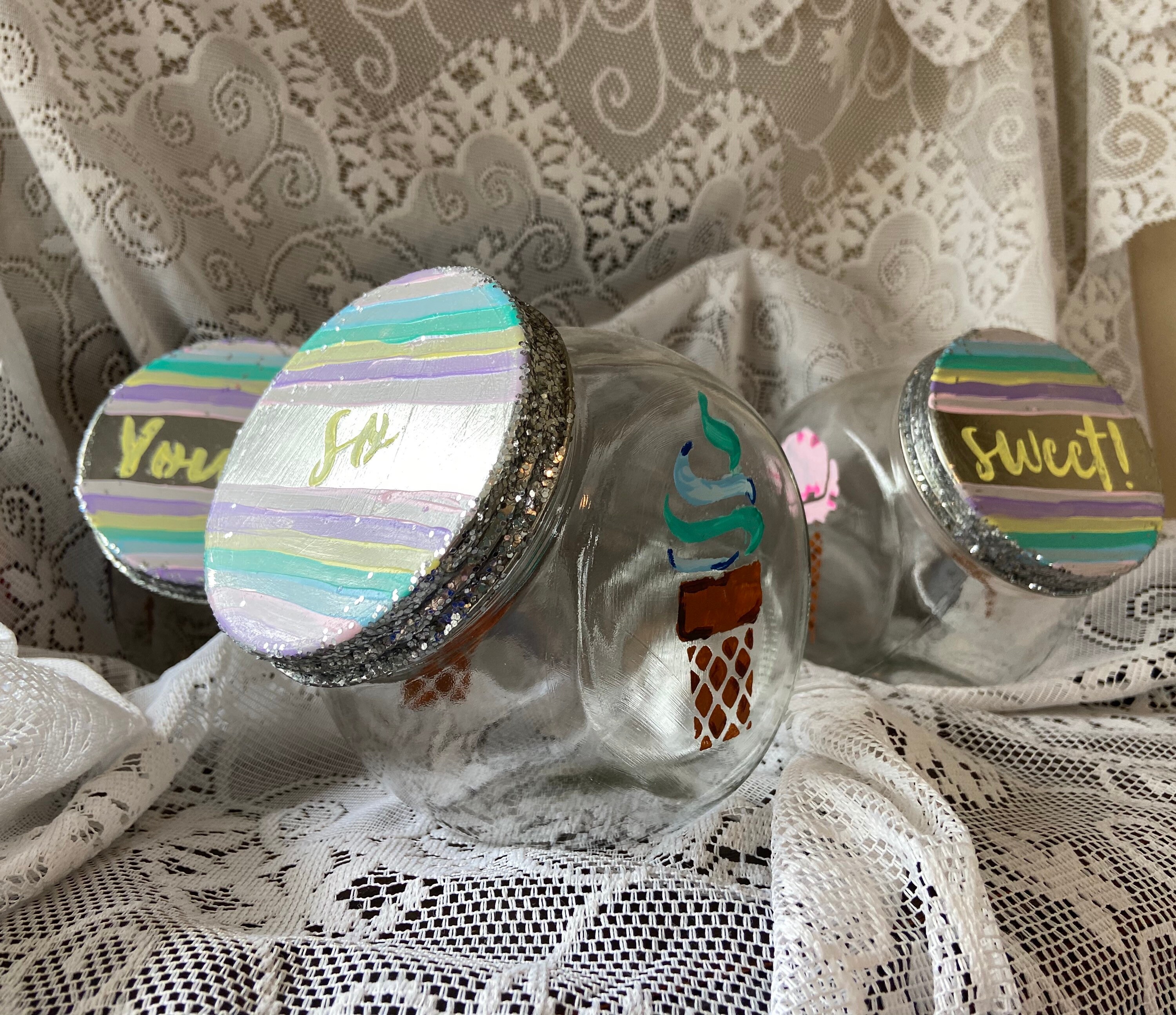 Candy and Ice Cream Topping Containers Etsy Canada