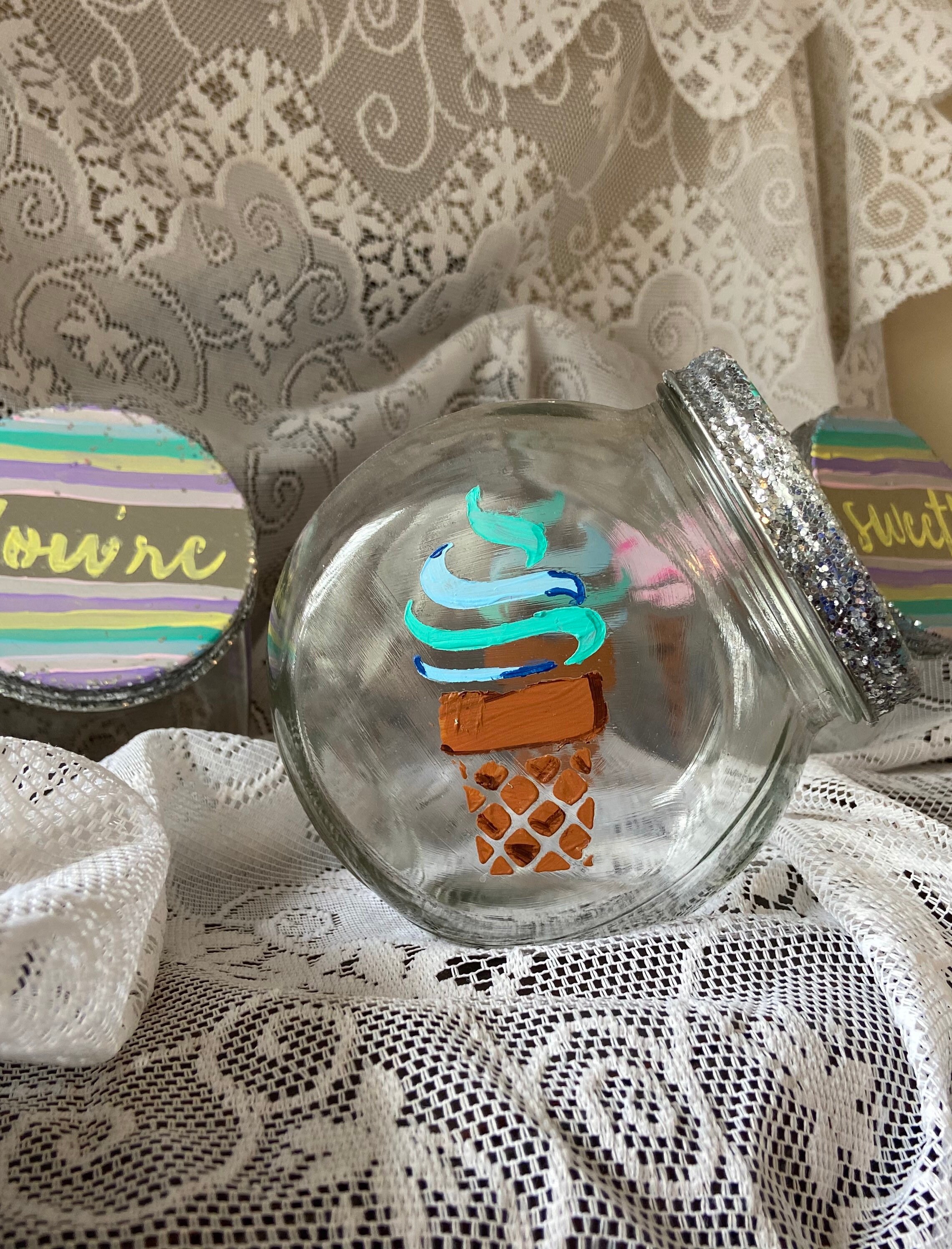 Candy and Ice Cream Topping Containers Etsy Canada