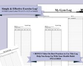 Printable Workout Log Template For Gym Goers