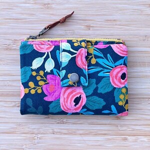 Essex-portemonnee | Canvas Rifle Paper Co | Rosa Navy