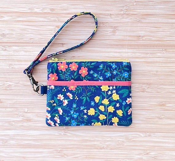 Floral wristlet wallet sale