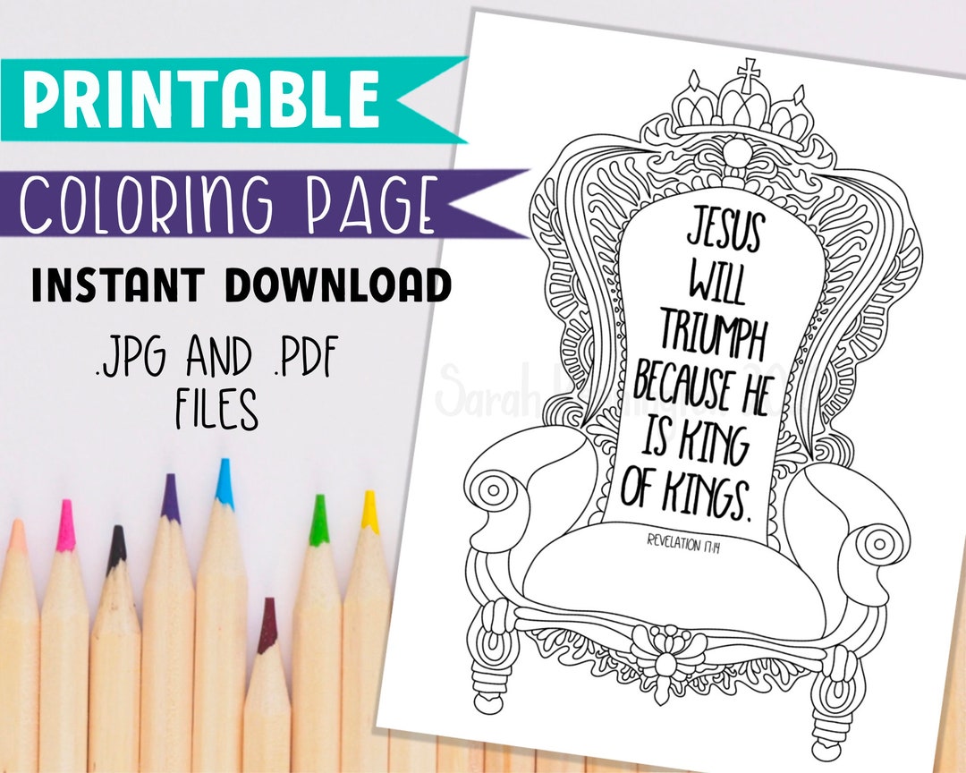 King of Kings PRINTABLE Instant Download Christian - Etsy