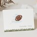 Football Theme Thank You Cards, Editable Template, First Year Down ...