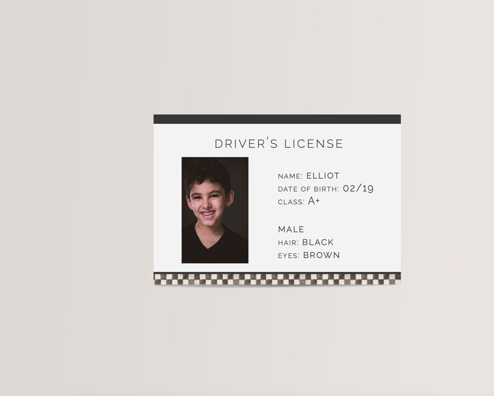 Dl Card Driver's License Card, Editable Template, Printable ID Badge, Racing ...