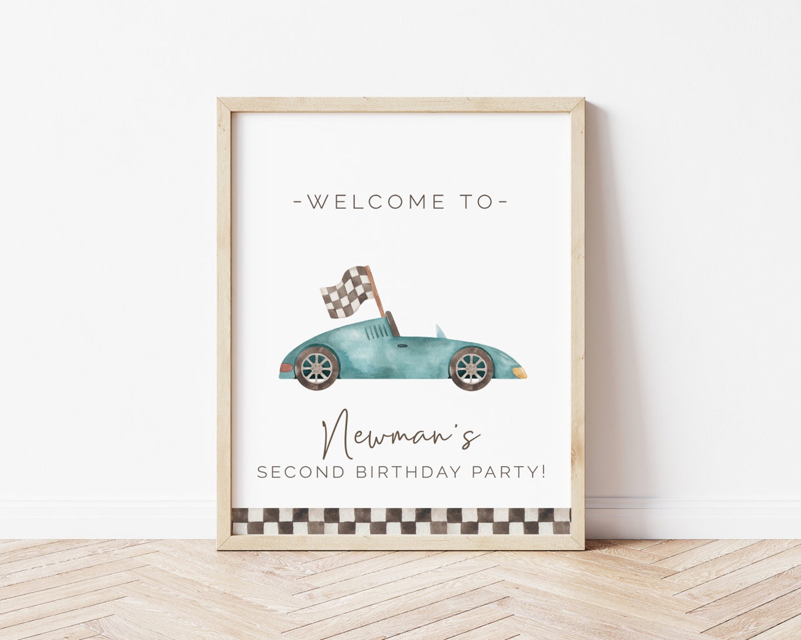Two Fast Two Curious Welcome Sign Editable Template Racing - Etsy