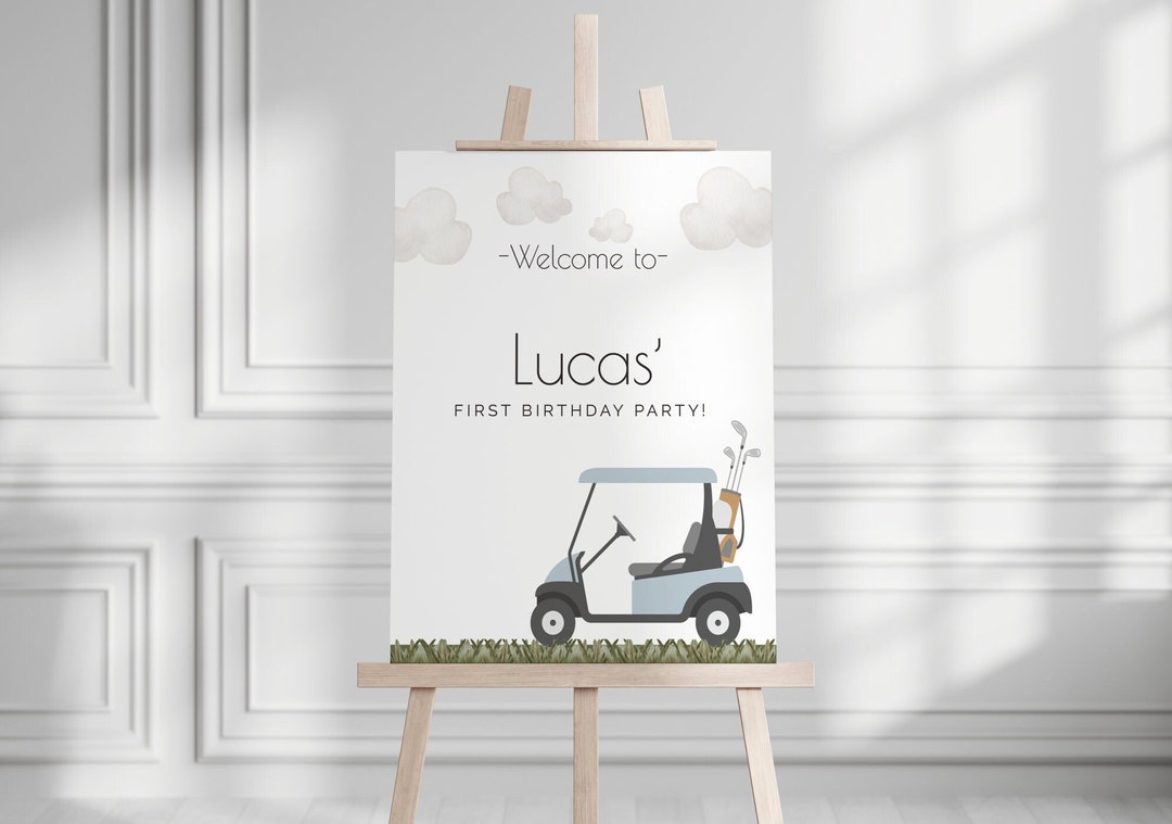 Golf Welcome Sign Editable Template Golf Cart Birthday Sign Etsy Golf Welcome Sign Editable Template Golf Cart Birthday Sign Etsy